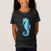 Cavalo de Gelo Cristal em Fundo Azul