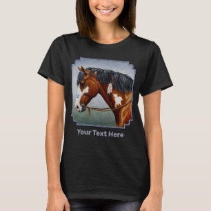 Camiseta Cavalo de Guerra de Pinto, Baía Americana Nativa