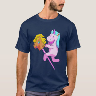 Camiseta Cavalo de Hobby De Corda Bastante De Unicórnio Bon