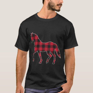 Camiseta Cavalo de Lumberjack Clássico Vermelho e Xadrez Ne