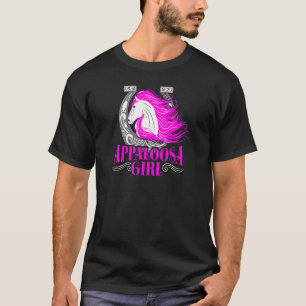 Camiseta Cavalo de Menina Appaloosa Para Cavalo Feminino