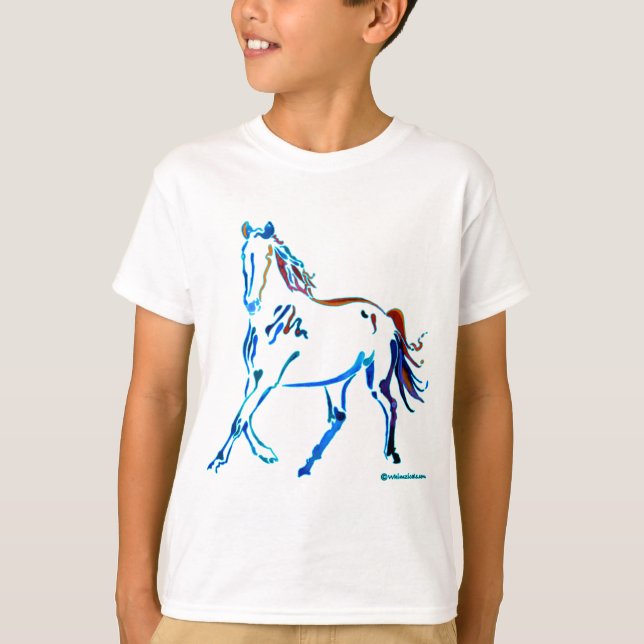 Camiseta Cavalo de Muitas Cores (Frente)