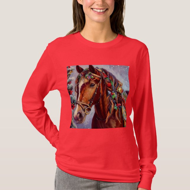 Camiseta Cavalo de Natal 2 (Frente)