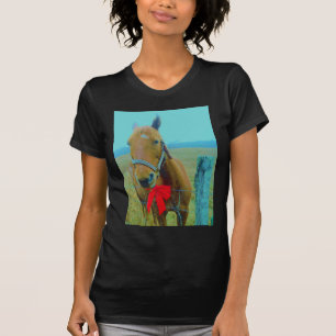 Camiseta Cavalo de Natal retrô
