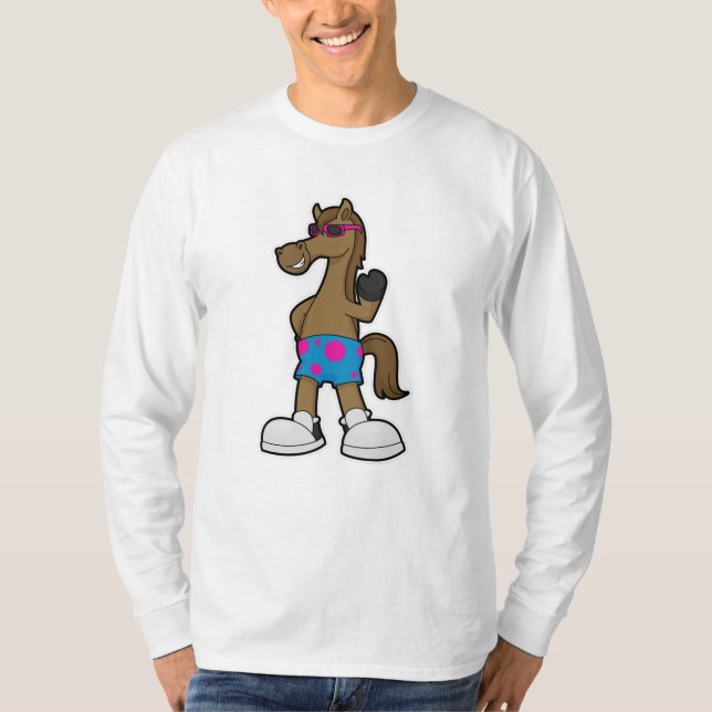 Camiseta Cavalo de Óculos de Sol (Frente)