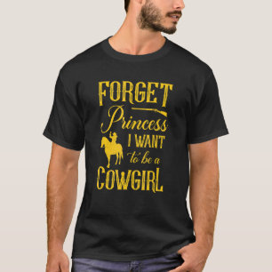 Camiseta Cavalo De Rodeio Ocidental Esqueça Princesa Eu Que