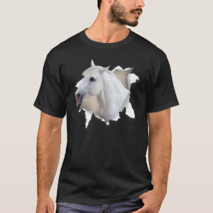 Camiseta Cavalo De Roupa Arrasado Para Meninos Homens