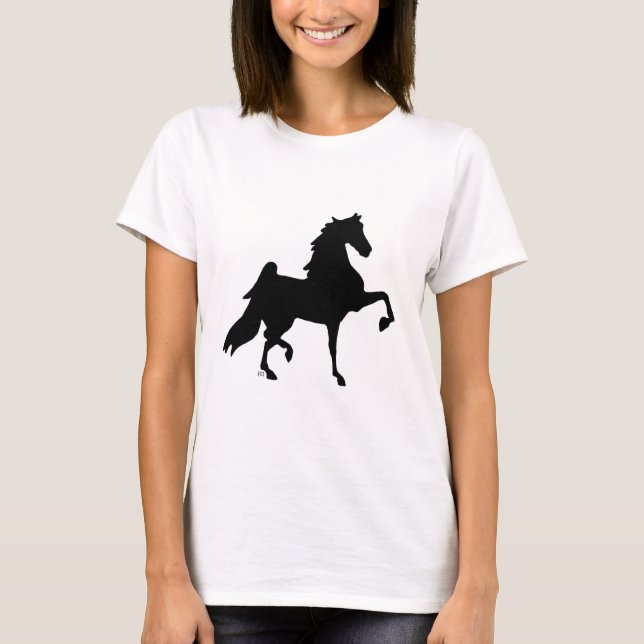 Camiseta Cavalo de Saddlebred do americano (Frente)
