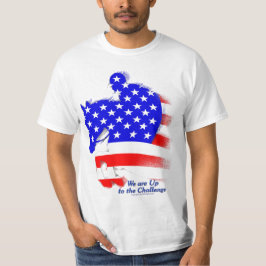 Camiseta Cavalo de salto patriótico