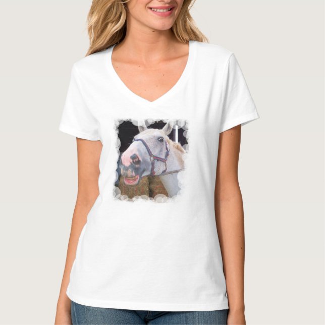 Camiseta Cavalo de T.Shirt-Smiling (Frente)
