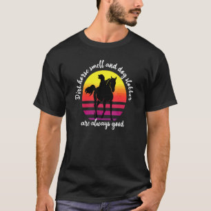 Camiseta Cavalo de terra celeiro cão Proprietário agriculto