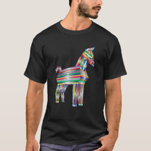 Camiseta Cavalo de Tróia Colorido Abstrato Cromático Aquare