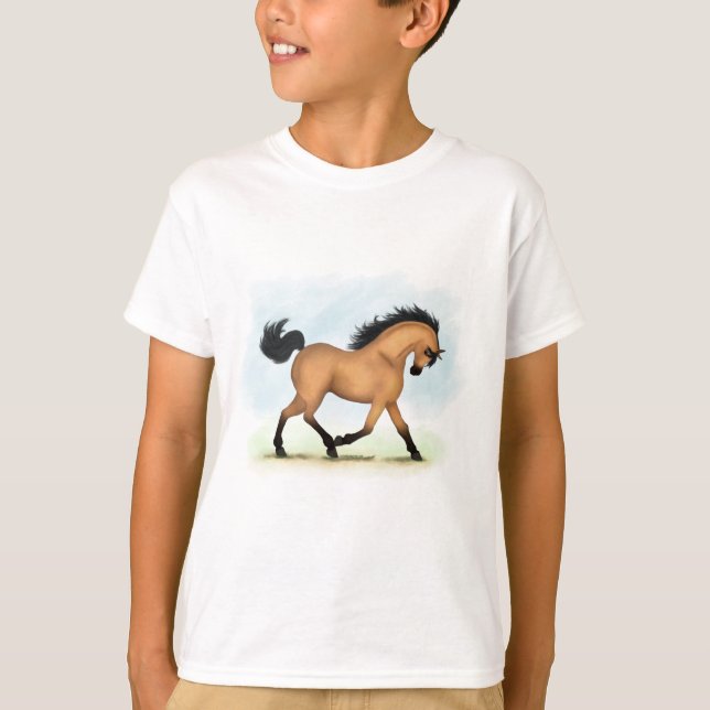Camiseta Cavalo de Trote Cavalo Equestre (Frente)