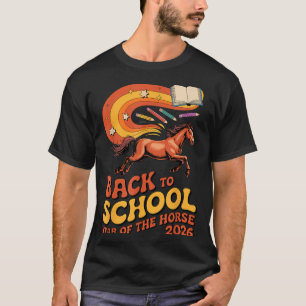 Camiseta Cavalo de Volta às Aulas 2026 Energia Aprendizado