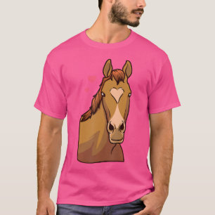 Camiseta Cavalo Dia de os namorados Pony Horseback Andando