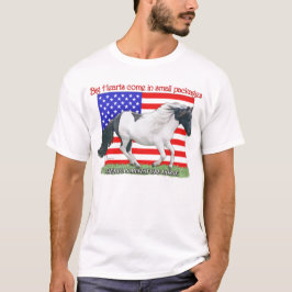 Camiseta Cavalo diminuto patriótico