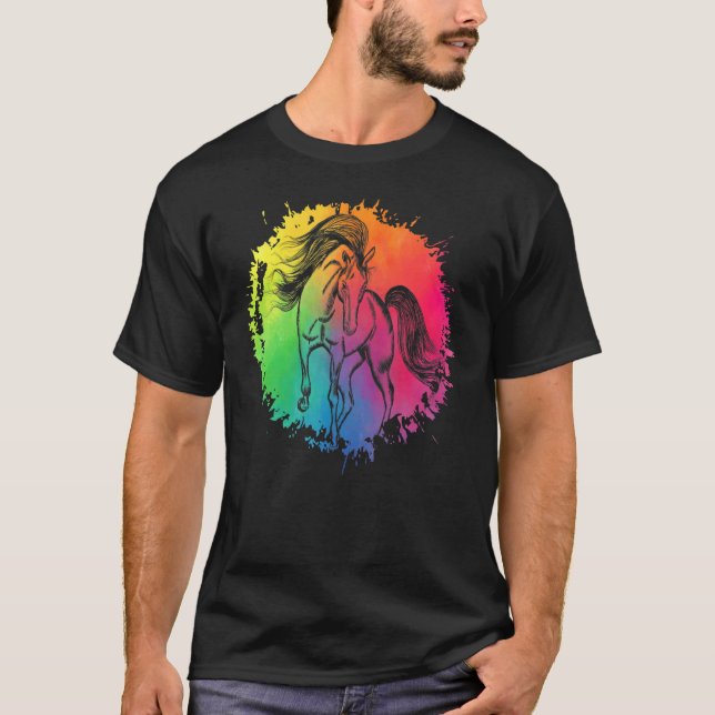 Camiseta Cavalo Dito Engraçado Cavalos (Frente)