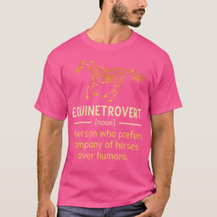 Camiseta Cavalo Divertido Menina de Cavalo de Definição de 