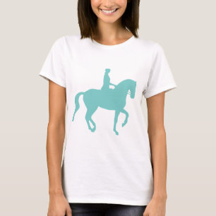 Camiseta Cavalo do adestramento de Piaffe e cavaleiro