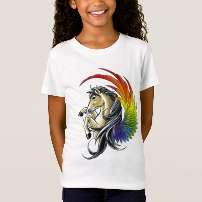Camiseta Cavalo do arco-íris (Frente)
