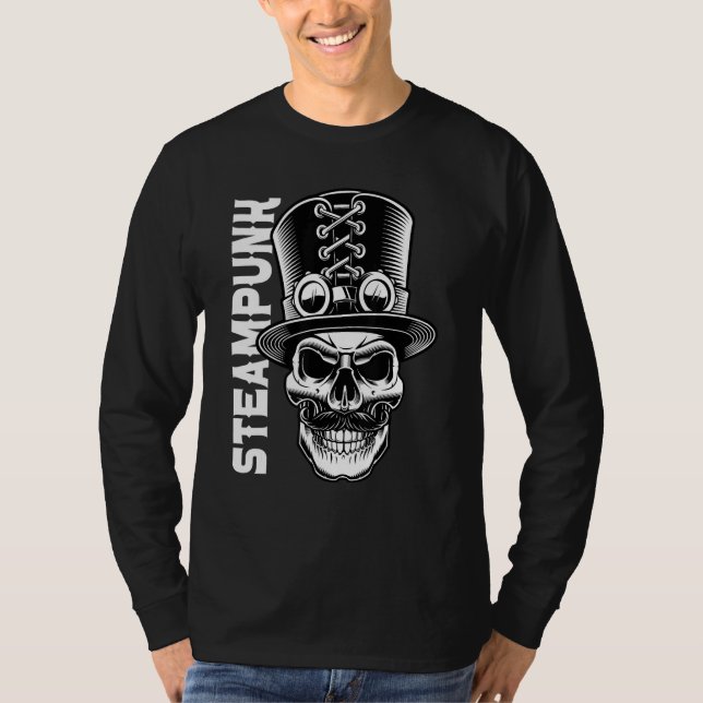 Camiseta Cavalo do Caveira Steampunk Retro Cyber Punk Vinta (Frente)