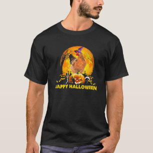 Camiseta Cavalo do Galo de Bruxas Espanta Pumpkin Moon Hall