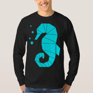 Camiseta Cavalo-do-mar Poligão Aquático Peixe-Hippocamp