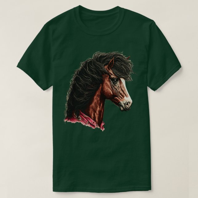 Camiseta Cavalo dos 80 com Mullet (Frente do Design)