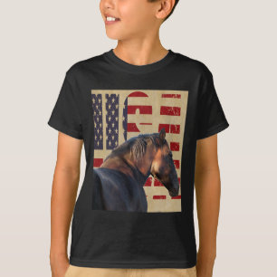 Camiseta Cavalo dos Estados Unidos Ocidental Veste Cavalo d