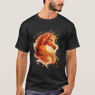 Camiseta Cavalo Dourado de Fogo do Ano Novo Chinês 202
