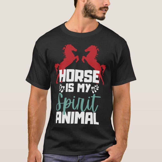 Camiseta Cavalo é o meu espírito animal (Frente)