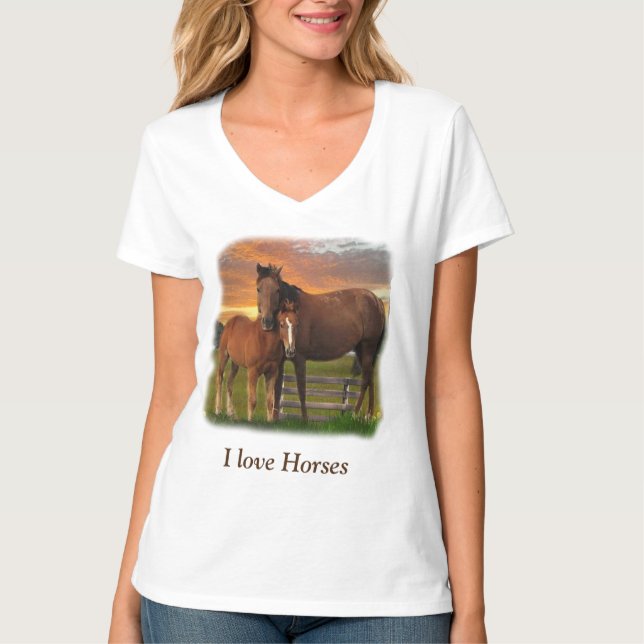 Camiseta Cavalo e pônei (Frente)