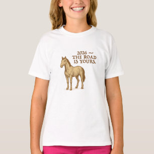 Camiseta Cavalo e texto motivacional