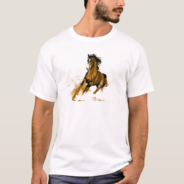 Camiseta Cavalo em Execução (Frente)