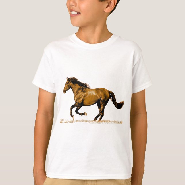 Camiseta Cavalo em Execução (Frente)
