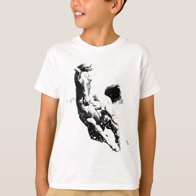 Camiseta Cavalo em Execução (Frente)