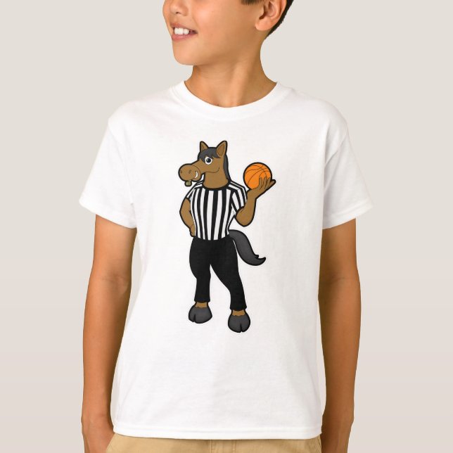 Camiseta Cavalo em referência com basquete e assobio (Frente)