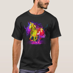 Camiseta Cavalo em Watercolor gallop falkenstein