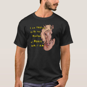 Camiseta Cavalo engraçado