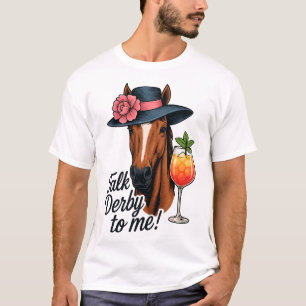 Camiseta Cavalo Engraçado Fala Derby Comigo