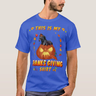 Camiseta Cavalo Engraçado No Outono Da Abóbora Este É O Meu
