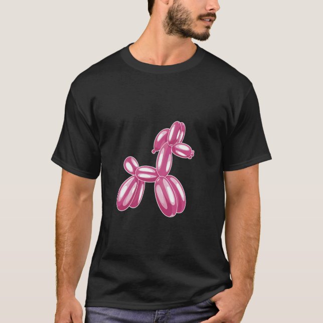 Camiseta Cavalo Engraçado Simples, design de Balão (Frente)