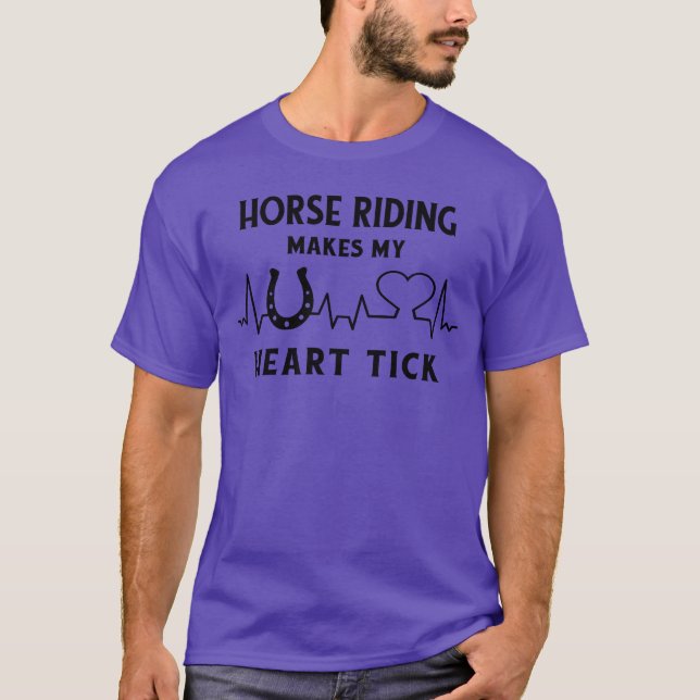 Camiseta Cavalo equestre equestre (Frente)