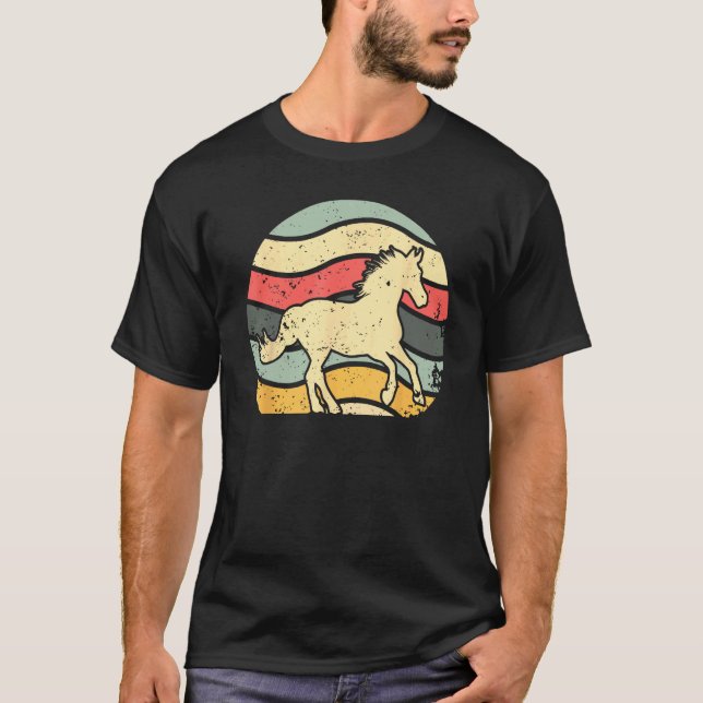 Camiseta Cavalo   Equitação Cavaleiro Vintage (Frente)