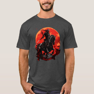 Camiseta Cavalo esqueleto Esqueleto humano Cavalo cavalgand