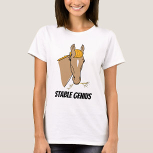 Camiseta Cavalo estável engraçado do gênio de Donald Tru