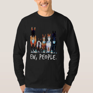 Camiseta Cavalo Ew Pessoas Cavalo Vestindo Um Cavalo Máscar