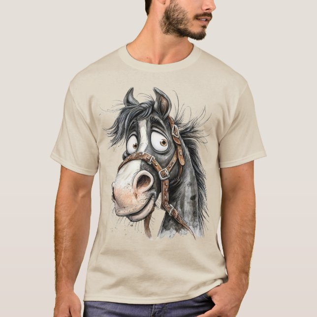 Camiseta cavalo excêntrico (Frente)
