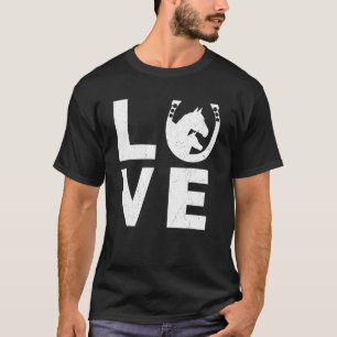 Camiseta Cavalo   Ferradura Cavalgar Mulheres Homens