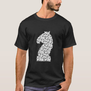 Camiseta Cavalo Figura de Xadrez Jogador de Xadrez